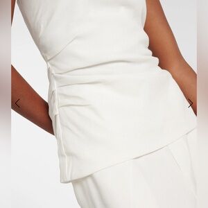 SIR the label White Linen Side Zip Tube Top size 2